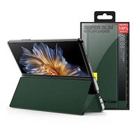 Custodia Coque pour Magic V2 Magnetic Flip Boîtier View Window,Support Case Water Ripple Pattern Cuir Folio étui pour Honor Magic V2(4)