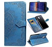 Custodia Étui Portefeuille à Rabat 3D pour Nokia 3.1 Motif Relief, 2, Nokia 3.1