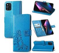 Custodia® Étui portefeuille à rabat en relief pour OPPO Find X3 Pro/OPPO Find X3 Motif 5