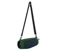 Custodia in Silicone per JBL Charge 5 da Viaggio per il trasporto di Gel protettivo Pelle morbida Custodia portatile impermeabile per altoparlanti Bluetooth Con tracolla e moschettone (Green)