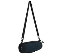 Custodia in Silicone per JBL Charge 5 da Viaggio per il trasporto di Gel protettivo Pelle morbida Custodia portatile impermeabile per altoparlanti Bluetooth Con tracolla e moschettone (Black)