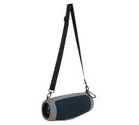 Custodia in Silicone per JBL Charge 5 da Viaggio per il trasporto di Gel protettivo Pelle morbida Custodia portatile impermeabile per altoparlanti Bluetooth Con tracolla e moschettone (Gray)