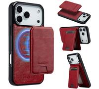 Custodia per iPhone 17 Pro Max/17 Pro/17 Air/17, Portafoglio Con Blocco RFID, Porta Carte Magnetico Staccabile E Supporto Regolabile, Custodia Sottile in Pelle PU per Telefono