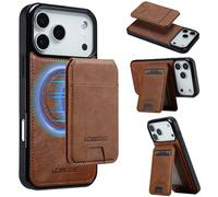 Custodia per iPhone 17 Pro Max/17 Pro/17 Air/17, Portafoglio Con Blocco RFID, Porta Carte Magnetico Staccabile E Supporto Regolabile, Custodia Sottile in Pelle PU per Telefono