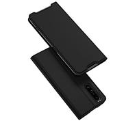 Custodia® Xperia 1 IV Flip Coque,Xperia 1 IV Folio Coque,Xperia 1 IV Stand Function Coque,Xperia 1 IV Skin Feel Coque Case Cover Shield Shell Compatible pour Sony Xperia 1 IV(Noir)