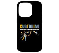 Custodian A Key Role in So Many Lives Concierge Appréciation Coque pour iPhone 14 Pro