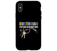 Custodian A Key Role in So Many Lives Concierge Appréciation Coque pour iPhone X/XS