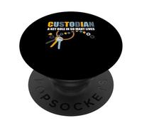 Custodian A Key Role in So Many Lives Concierge Appréciation PopSockets PopGrip Adhésif