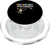 Custodian A Key Role in So Many Lives Concierge Appréciation PopSockets PopGrip pour MagSafe