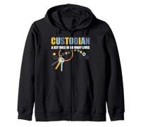 Custodian A Key Role in So Many Lives Concierge Appréciation Sweat à Capuche