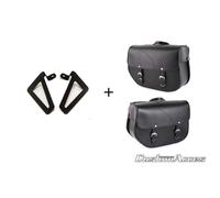CUSTOM ACCES PAIRE DE SACOCHES LATERALES AVEC SOUTIEN MOD. SANT LOUIS NOIR - COD