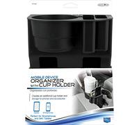 Custom Accessories 91129 Organiseur pour appareils Mobiles avec Porte-gobelet Noir