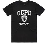 Custom Adult T Shirt Gotham City Police GCPD for Mens Short Sleeve Tops Tees Black XL