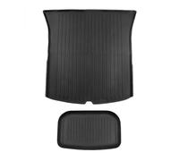 Custom Car Boot Mat Bottom Floor Tapis De Coffre Arrière Toutes Saisons Housse Dossier Siège Doublure Passage Roue pour Tesla pour Model Y(Rear Cargo Liner Set)