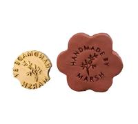 Custom Ceramics Stamp Brass Clay Stamp with Your Logo Personalized Pottery and Initial Signature for Leather, Soap Tampon fait main(3Inches)