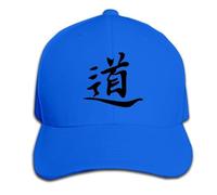 Custom Chinese Tao Symbol Cotton Baseball Cap Peaked Hat Snapback for Unisex Ash Royalblue