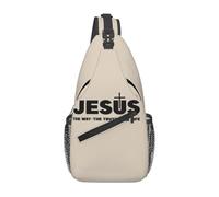 Custom Christ The Way Truth The Life Sling Bag Religion Cross Faith Crossbody Chest Backpack Shoulder Daypack