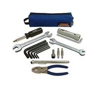 Custom Chrome - Trousse d’outils de secours comprenant des clés hexagonales, des clés de bougie, des clés Allen, une pince, un tournevis à embout, une riquet, etc - Pour réparation auto/moto Harley Davidson Sportster 883 1200 XL