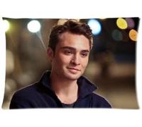 Custom Chuck Bass Home Décoratif Doux Jeter Taie D'oreiller Coussin Personnalisé Taie D'oreiller Housse De Protection Avec Fermeture Éclair Imprimée (50 Cm X 75 Cm)