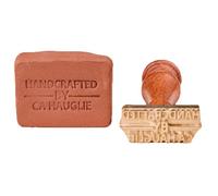 Custom Clay Letter Stamp Personalized Brass Stamp for Pottery, Ceramics Creative Imprint Tool with Wood Handle signe(1.5 Inches)