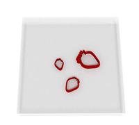 Custom Cutters Emporte-pièces en forme de fraise | Mini emporte-pièce en plastique pour pâtisserie, fondant, argile, pâtisserie, glaçage, bijoux (1,5/2/3 cm)