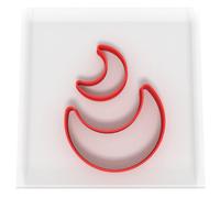 Custom Cutters Emporte-pièces en forme de lune | Mini / petit emporte-pièce en plastique pour pâtisserie, fondant, argile, pâtisserie, glaçage, bijoux (3 cm + 5 cm)