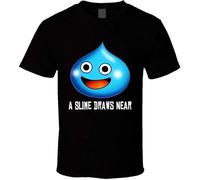 Custom Dragon Quest Slime Game Men's Funny T-Shirt 100% Cotton Tee Manches Courtes(X-Large)
