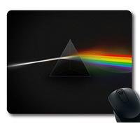 Custom Gaming Mouse Pad avec Pink Floyd Dark Side Of The Moon Music Art Taille standard en caoutchouc néoprène antidérapante 22,9 cm (220 mm) x 17,8 cm (180 mm) x 1/20,3 cm (3 mm) de bureau Tapis de souris pour ordinateur portable Tapis de souris confortable ordinateur Tapis de souris
