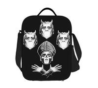Custom Ghost Impera Maestro Sac à Lunch isolé thermiquement Femmes Swedish Rock Band Portable Lunch Tote pour l’école Bento Food Box