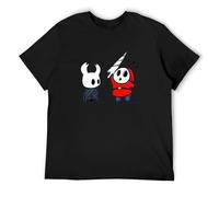 Custom Hollow Knight Shy Guy T Shirt Men Retro Tee Round Neck Camiseta L