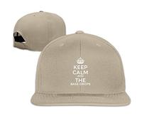 Custom Keep Calm and The Bass Drops Adjustable Baseball Hat & Cap Natural
