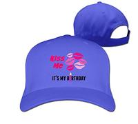 Custom Kiss Me It`s My Birthday Adjustable Hunting Peak Hat & Cap