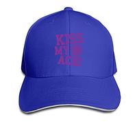 Custom Kiss My Ace Volleyball Adjustable Sandwich Hunting Peak Hat & Cap Royalblue