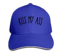 Custom Kiss My Ass Adjustable Sandwich Hunting Peak Hat & Cap