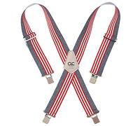 Custom Leathercraft CLC 110USA Bretelles de travail élastiques très résistantes Motif drapeau américain