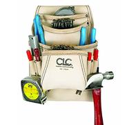 Custom Leathercraft CLC 179354 Trousse à outils et clous de charpentier à grain supérieur inversé 10 poches