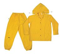 Custom Leathercraft CLC R102M Combinaison imperméable 3 pièces en polyester Jaune Taille M