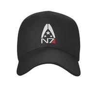 Custom Mass Effect Alliance The of N7 Logo Casquette de Baseball pour Hommes Femmes Réglable Papa Chapeau Sports Snapback Chapeaux Casquettes d’été Coton, pour Toutes Les Saisons