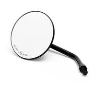 Custom Miroir rond 4" noir avec homologation E, pour moto japonaise