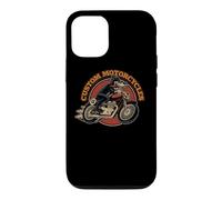 Custom Motorcycles Retro Biker Lowbrow Wolf Rockabilly 50s Coque pour iPhone 12/12 Pro