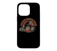 Custom Motorcycles Retro Biker Lowbrow Wolf Rockabilly 50s Coque pour iPhone 14 Pro Max
