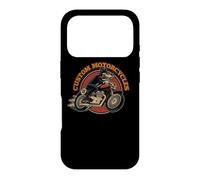 Custom Motorcycles Retro Biker Lowbrow Wolf Rockabilly 50s Coque pour iPhone 17 Pro