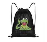 Custom Muppets Kermit 1955 Collegiate Drawstring Backpack Sports Gym Bag pour Hommes Femmes Anime Cartoon Training Sackpack