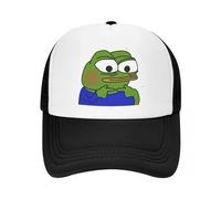 Custom Pepe Sad Frog Meme Trucker Hat Hommes Femmes Réglable Unisexe Casquette Hip Hop Dad Hat