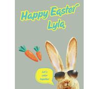 Custom Personalized Happy Easter Coloring Book for Kids - Lyla