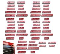 Custom Premium Magnetic Toolbox Labels for Tool Organization 12 Pack of Magnetic Toolbox Labels 3D-Printed Personalized Tool Box Drawer Tags Reusable General Multipurpose Tools Boxs Stickers