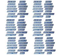 Custom Premium Magnetic Toolbox Labels for Tool Organization 12 Pack of Magnetic Toolbox Labels 3D-Printed Personalized Tool Box Drawer Tags Reusable General Multipurpose Tools Boxs Stickers