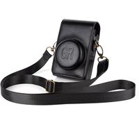 Custom PU Leather Bag for Ricoh GR/GR II,Protective Carry Bag,Black,Minimalist