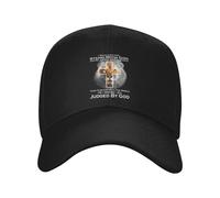 Custom Punk Je Préfère Me Tenir avec Dieu Et Être Jugé par Le Monde Casquette De Baseball Femmes Hommes Respirant Papa Chapeau Sports Snapback Chapeaux, Cadeau De Noël