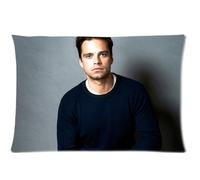 Custom Sebastian Stan Rectangle Zippered Pillow Cases 20x30 Inch (Twin Sides)